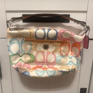 Coach Hampton Scribble Print Bag